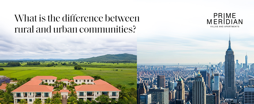 What is the difference between rural and urban communities?